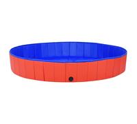 Piscina per Cani Pieghevole Rossa 200x30 cm in PVC