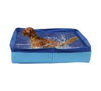 Piscina Per Cani - Vasca Quadrata Per Cani PVC | Piscina Pieghevole E Spaziale, Per Di Grandi Dimensioni E Bacino Non Di Cagnolini Per Cuccioli Da Giardino Esterno Con Sfondo Rigido