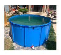 Piscina per pesci in tela, stagno fuori terra, stagno rotondo in PVC, facile da montare, grande telaio rotondo in metallo (7065L/1866GAL-3 x 1 m (diametro x altezza)
