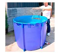 Piscina per pesci pieghevole in tela per esterni, grande piscina fuori terra per bambini per la cultura dello stagno Koi e l'irrigazione agricola