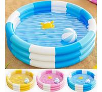 Piscina pieghevole, Inflatable Kid Swimming Pool 3 Layer Multicolor