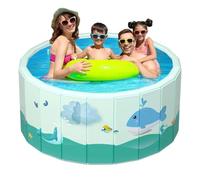 Piscina Pieghevole Per Bambini - Vasca Da Bagno Portatile In PVC Interattiva, Piscina Pieghevole Per Esterni Per Adulti Famiglia Animali Domestici All'aperto Giardino Estate Terrazza Centro