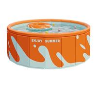 Piscina pieghevole, piscina giochi per famiglie all'aperto, grande ispessita, in PVC, nessuna installazione, piscina per giochi d'acqua, per giardino, esterno, terrazza, casa