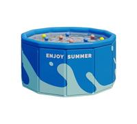Piscina pieghevole, piscina giochi per famiglie all'aperto, grande ispessita, in PVC, nessuna installazione, piscina per giochi d'acqua, per giardino, esterno, terrazza, casa