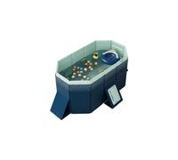 Piscina pieghevole senza gonfiabili, 6 dimensioni di piscine per famiglie, 3 colori di piscine portatili, piscina all'aperto, giardino, piscina con palline da cortile (XS)