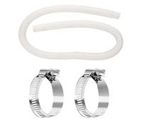 Piscina pompa piscina fuori terra tubo da 150 cm con 2 pz morsetti adattatore set flessibile resistente leggero per le piscine mantenendo la pulizia