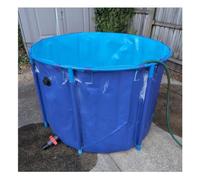 Piscina portatile esterna per stagno in PVC per Koi, facile da installare serbatoio impermeabile per giardino d'acqua da cortile, design pieghevole, ideale per caratteristiche dell'acqua all'aperto