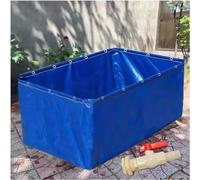 Piscina Portatile Pieghevole in PVC Impermeabile con valvola di Scarico - Adatta per Giardini, Come riserva idrica di Emergenza, Resistente alla siccità; Struttura in Tela, Ideale per Attivi