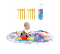 Piscina Pozza Spiaggia | Vasca Portatile per - Tappeto Sabbia 2 In 1 Per Campeggio Nuoto Giardino Cortile Picnic Famiglia Vacanze