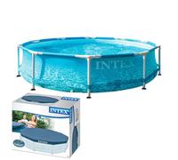 Piscina Prism Frame Frame da giardino 366 x 76 cm 9 in 1 INTEX 26712