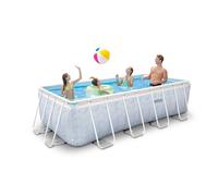 Intex 4m x 2m x 1m Chevron Prism Rectangular Pool Set, Set-up Size: 4.00m x 2.00m x 1.00m (26780NP)