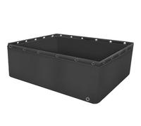 Piscina resistente in tela di PVC per acquari, laghetti e giardini, multifunzionale fuori terra con valvola di scarico, ideale per Koi Bing e stoccaggio dell'acqua