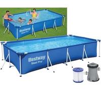PISCINA RETTANGOLARE 399X211XH81 ART. 56424 BESTWAY PISCINE FUORITERRA