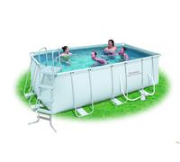 PISCINA RETTANGOLARE BESTWAY 56456 TELAIO POMPA SCALA 412X201X122H FUORITERRA