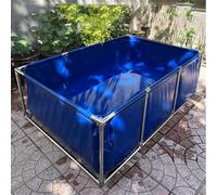 Piscina rettangolare fuori terra per bambini, design resistente non gonfiabile, ideale per il divertimento estivo in giardino e per giocare a schizzi