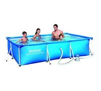 PISCINA RETTANGOLARE RIGIDA ALSERIO BESTWAY 300X201X66H CM. CON POMPA
