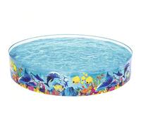 Piscina Rigida Per Bambini Fantasia Mare Rotonda 244x46cm Da Giardino Bestway Piscina rigida fuori terra Bestway rotonda 244 x 46 cm da posizionare in giardini e terrazzi. Realizzata con laterali in P