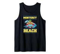 Piscina Rilassante con Ananas Tropicale di Monterey Beach California Canotta