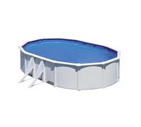 PISCINA OVALE FUORI TERRA "FIDJI" STRUTTURA IN ACCIAIO COLORE BIANCO - 610 x 375 H120 - KIT610ECO