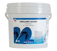 PISCINA SEMPLICE, Tricloro 90/200 Per Piscina, Ideale Per Il Rilascio Di Cloro Attivo Stabilizzato, Per Il Mantenimento Dei Livelli Di Cloro Giornalieri, A Lenta Dissoluzione, Formato da 5 Kg