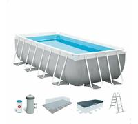Piscina Smontabile Intex Prism Frame 488 x 244 x 107 cm 10.874 l Grigio