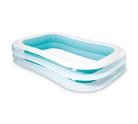 Piscina Gonfiabile Rettangolare Colore Bianco e Verde