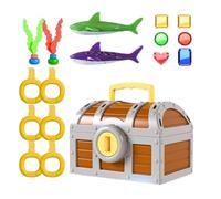 Piscina Tesoro Forzieri Di Immersione Giocattolo | Giocattoli Di Immersione Per La Piscina Per Bambini | Gioco Di Avventura Acquatica | Piscine Subacquea Giocattoli Di Ricerca Tesori Per Bambini, Né