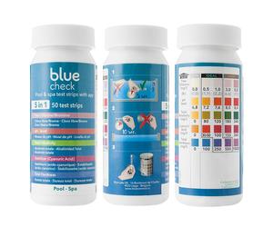 PISCINA - TESTER - BROMO - PH - CLORO - BLUE CHECK STRIPS