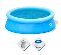 Piscina Tonda 420 cm Fuori Terra con Pompa Filtro h84 cm