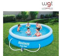 PISCINA TONDA BW FAST SET CON POMPA D./ cm.366x altezza 76 - lt.5377 L -Kg.15