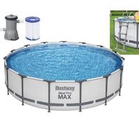 PISCINA TONDA FUORI TERRA STEEL PRO MAX BESTWAY 457xH107 -56488
