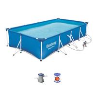 Piscina Tubolare Rettangolare 4X2.1X 0.8M Liner PVC Bestway