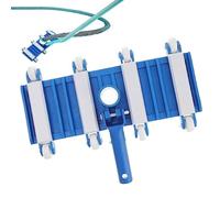 Piscina Vacuum Head, Hot Spring Maintenance Tool with Wheels, Flexible Pool Vacuum, Strong ABS+PP Material Portable Compact Versatile Ideal for Home and Outdoor Cleaning