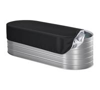 Piscine da 1,8 m, uso tutto l'anno, base in alluminio, copertura per piscina in tessuto Oxford 420D da 1,8 m, per piscine fuori terra, impermeabile, protezione da polvere e sole, forma ovale