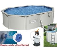 PISCINE PISCINA RIGIDA HYDRIUM CM. 500x360x120h BESTWAY 56586 CON ACCESSORI