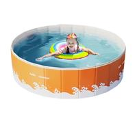 Piscine Pliable - Bassin Portable En Nylon Résistant À L’Usure | Piscine Gain De Place Idéale Pour, Jardin, Fêtes Aquatiques, Jeux D’Eau, Terrasse, Animaux Et Activités Extérieures