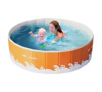 Piscine Pliable - Bassin Portable En Nylon Résistant À L'Usure | Piscine Gain De Place Idéale Pour, Jardin, Fêtes Aquatiques, Jeux D'EAU, Terrazza, Animaux Et Activités Extérieures