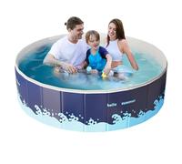 Piscine Pliable - Bassin Portable En Nylon Résistant À L'Usure | Piscine Gain De Place Idéale Pour, Jardin, Fêtes Aquatiques, Jeux D'EAU, Terrazza, Animaux Et Activités Extérieures