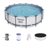 Piscina fuori terra rotonda Bestway Steel Pro Max 56488 457x107 cm con pompa