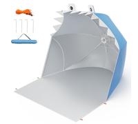 Piscinetta Neonato Spiaggia,Tenda Bambini Pop Up Con Mini Piscina,Tenda Per Neonati Pieghevole Portatile Protezione Solare Anti-Uv 50+,Tenda Spiaggia Adatto Per Spiaggia, Parco, Campeggio,Squalo