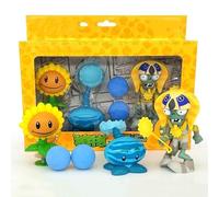 Piselli Sagittario Dio del sole Zombie, set di giocattoli per piante, guerra e zombie, giocattolo per bambini, 3 pezzi