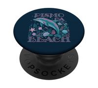 PISMO BEACH CA DOLPHIN SOUVENIR DA SPIAGGIA COLORATO PopSockets PopGrip Adesivo