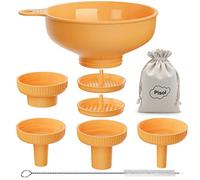 Pisol Bocca larga, imbuto da cucina, per alimenti in plastica con 4 dimensioni di beccucci per riempire ampi e regolari Mason Jar, spezie, shampoo