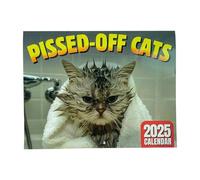 Pissed Off Cats, Angry Cat Calendar, Cat Wall Planner, Funny Cat Calendar, 2025 Wall Calendar, Monthly Cat Calendar, Cats 2025 Calendar, 28x22cm for Kids Adults Home School Daily Planner