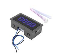 Pissente 4 Digit LED Display Counter, Bright Clear Digital Panel Meter with Power Failure Memory for Automation Equipment and Test Devices (BLUE)