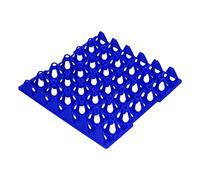 Pissente 5 Pezzi di Plastica per Uova, Cassette per Uova, Vassoio per da 30 Celle, 11,3 X 11,1 Pollici, Portauova Impilabile per Stoccaggio, Trasporto, Domestica, Pollaio, Uso in fattoria. (BLUE)