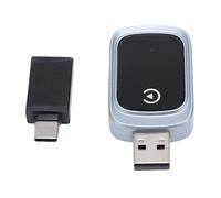 Pissente Adattatore Wireless, WiFi 5.8GHz Bluetooth 5.0 | Dongle da a USB, conversione da cavo a wireless, integrazione telefono iOS, kit per auto con connessione automatica,