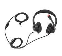 Pissente Auricolare Aziendale da 2,5 Mm, Auricolare con Filo Binaurale con Microfono HD per il Call Center di Telemarketing del Servizio Clienti