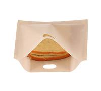 Pissente Borsa Microonde Riutilizzabile Non Stick per Panini Pasticcini Pizza Fette Snack Bambini in Fibra Vetro Resistente Calore 16x18cm Borsa Tostapane per Cottura Veloce