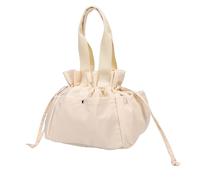Pissente Borsa per il Pranzo da Donna con Borsa per il Pranzo Isolata Riutilizzabile Dal Design Multitasche per Viaggi in Campeggio, Tessuto Oxford, 26x29x19 Cm (Bianco Latteo)